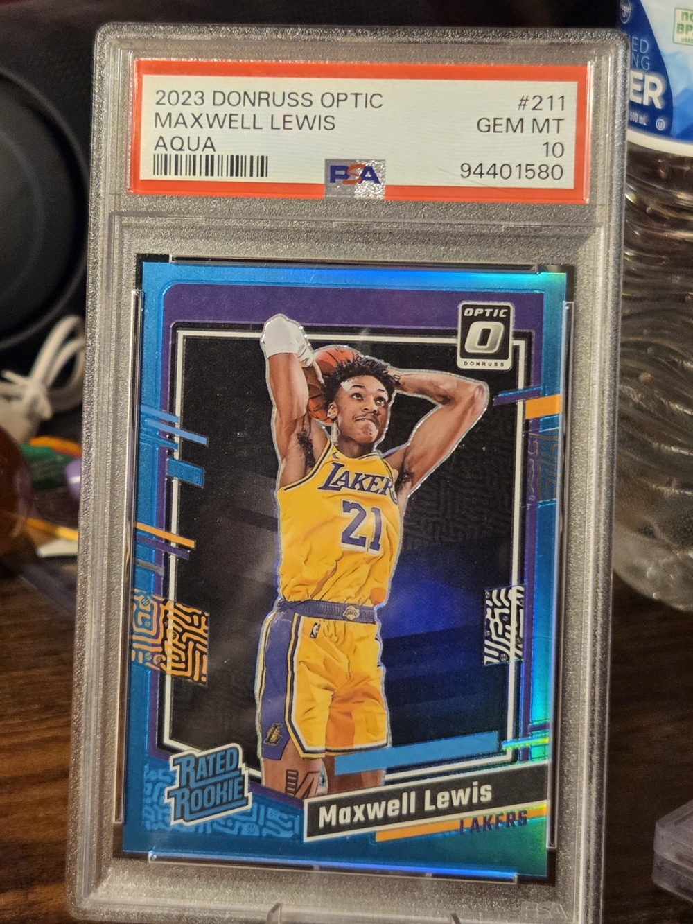 Panini Donruss Optic Maxwell Lewis - Yellow & Aqua Accents